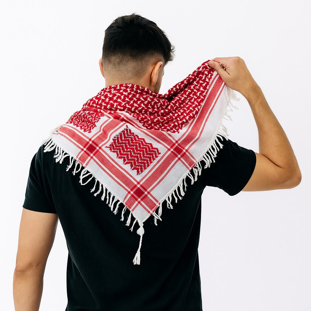 Rot-Weiße Keffiyeh