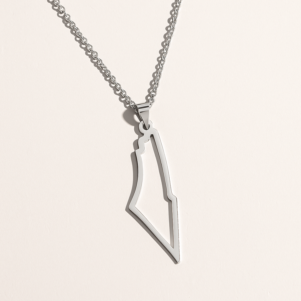 Palestina Karte Halskette