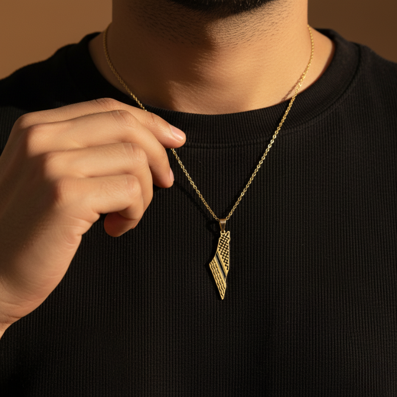 Palestina Keffiyeh Kartenanhänger