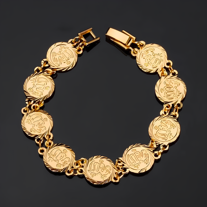 Allah-Inspired Coin Bracelet