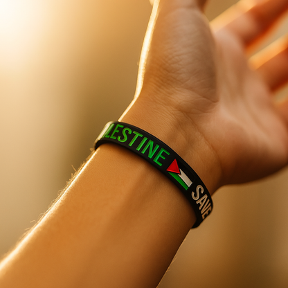 Freundschaftsarmband mit Palestina-Motiv