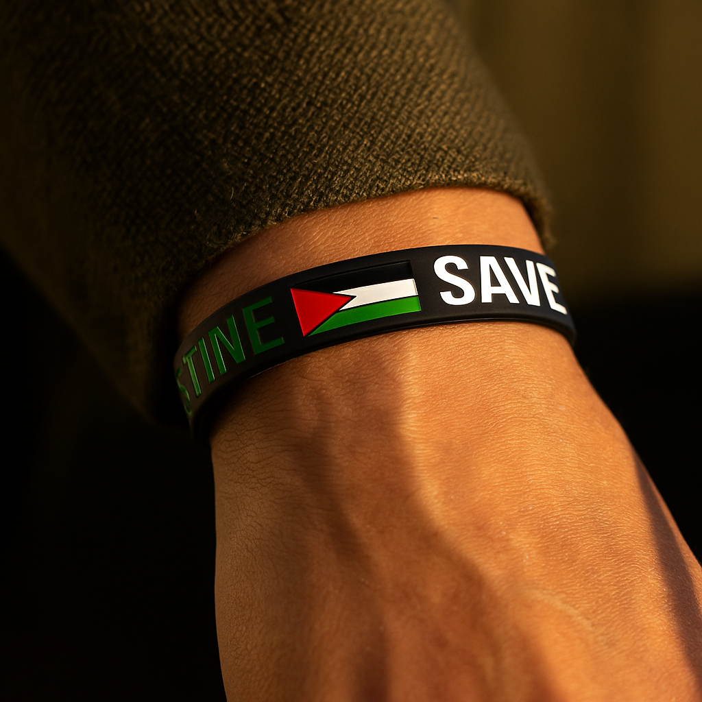 Freundschaftsarmband mit Palestina-Motiv
