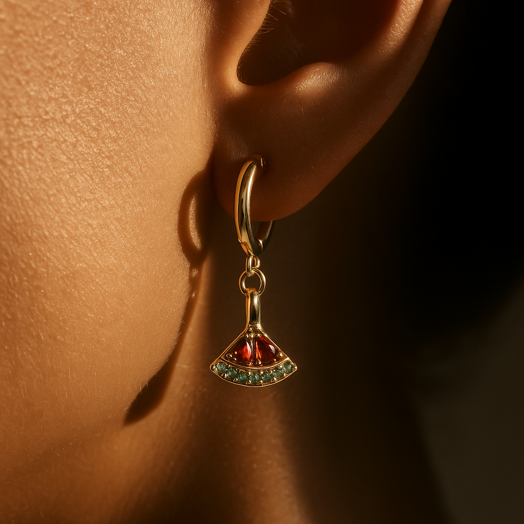 Palestinensische Wassermelonen Ohrringe