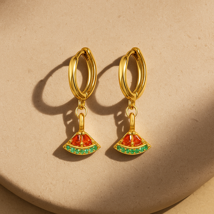 Palestinensische Wassermelonen Ohrringe