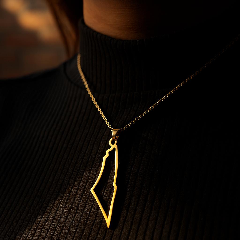 Palestina Karte Halskette