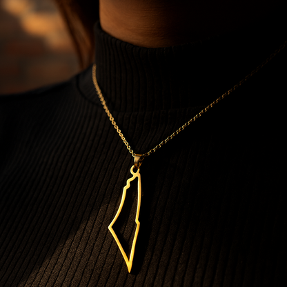 Palestina Karte Halskette