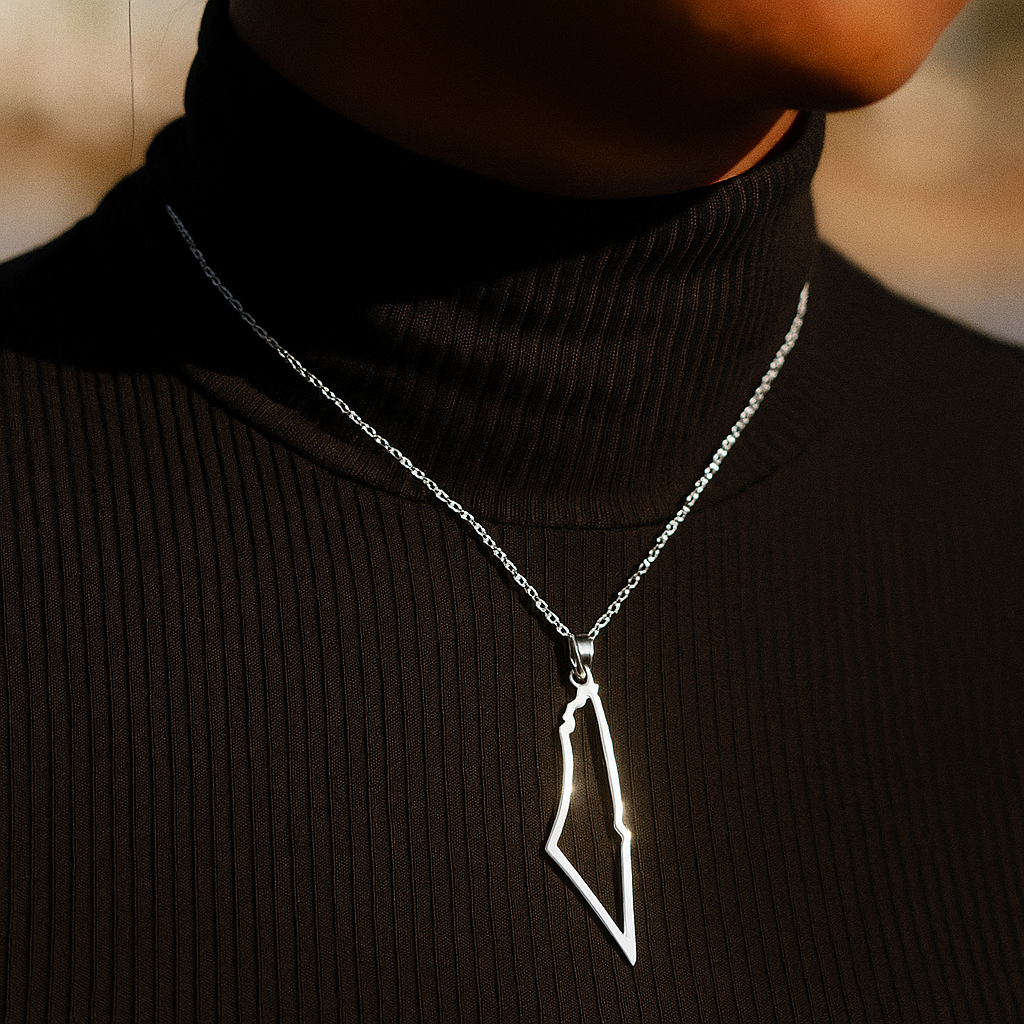 Palestina Karte Halskette