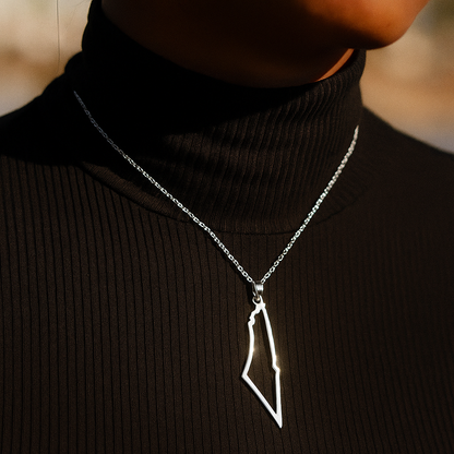 Palestina Karte Halskette