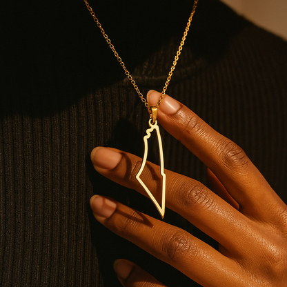 Palestina Karte Halskette