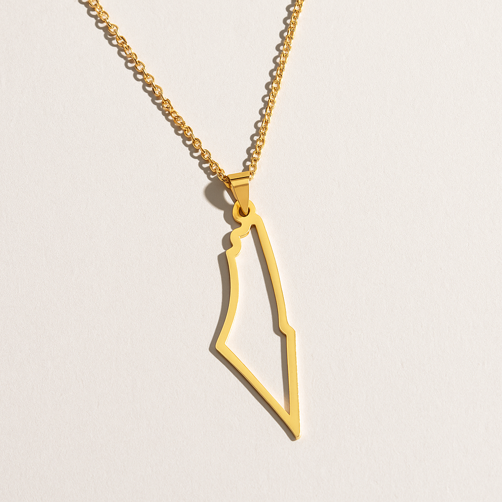 Palestina Karte Halskette