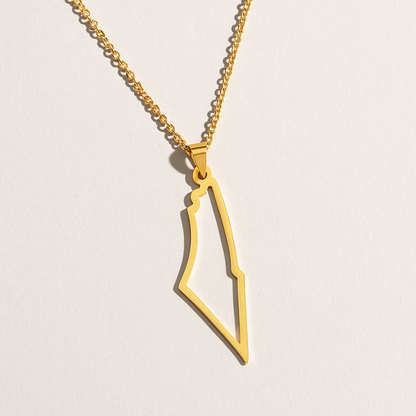 Palestina Karte Halskette