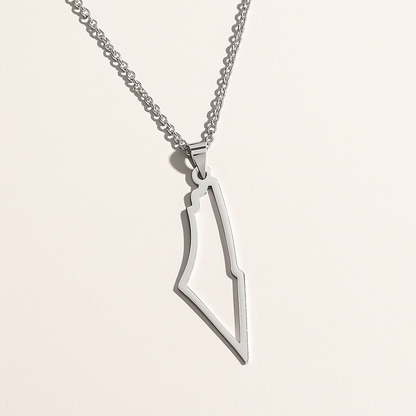 Palestina Karte Halskette