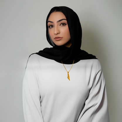 Palestina Kalligrafie Karten Halskette