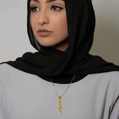 Palestina Kalligrafie Karten Halskette