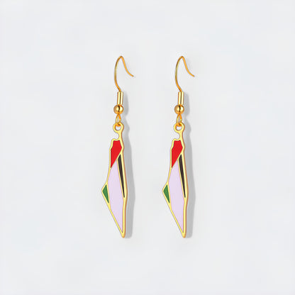 Ösen mit Karte von Palestina