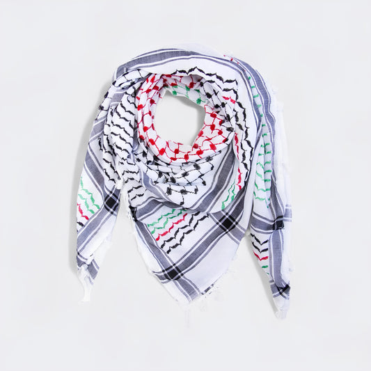Palestinensische Flagge Keffiyeh