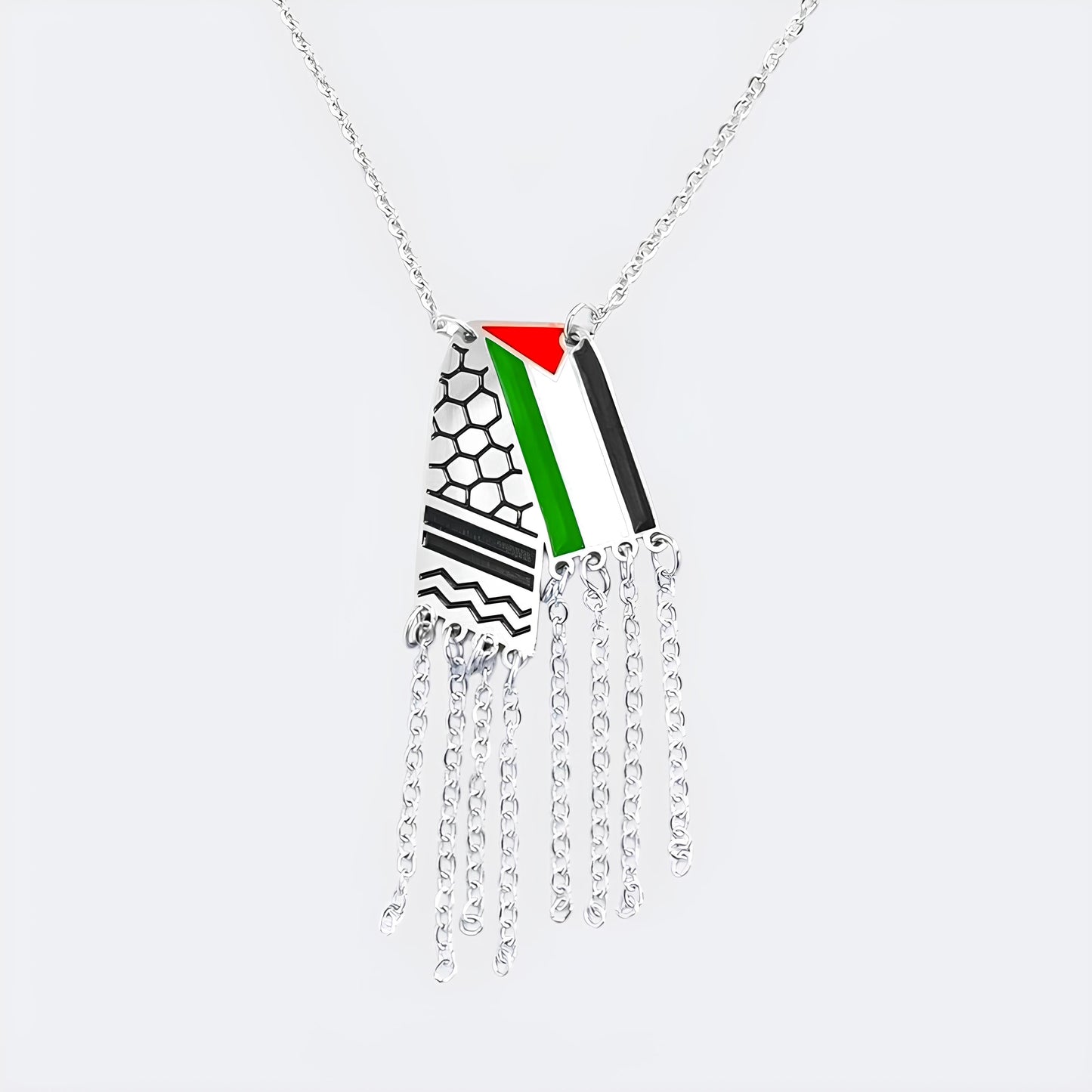 Silbernes Keffiyeh-Halsband