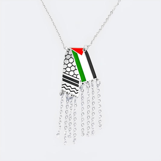 Silbernes Keffiyeh-Halsband