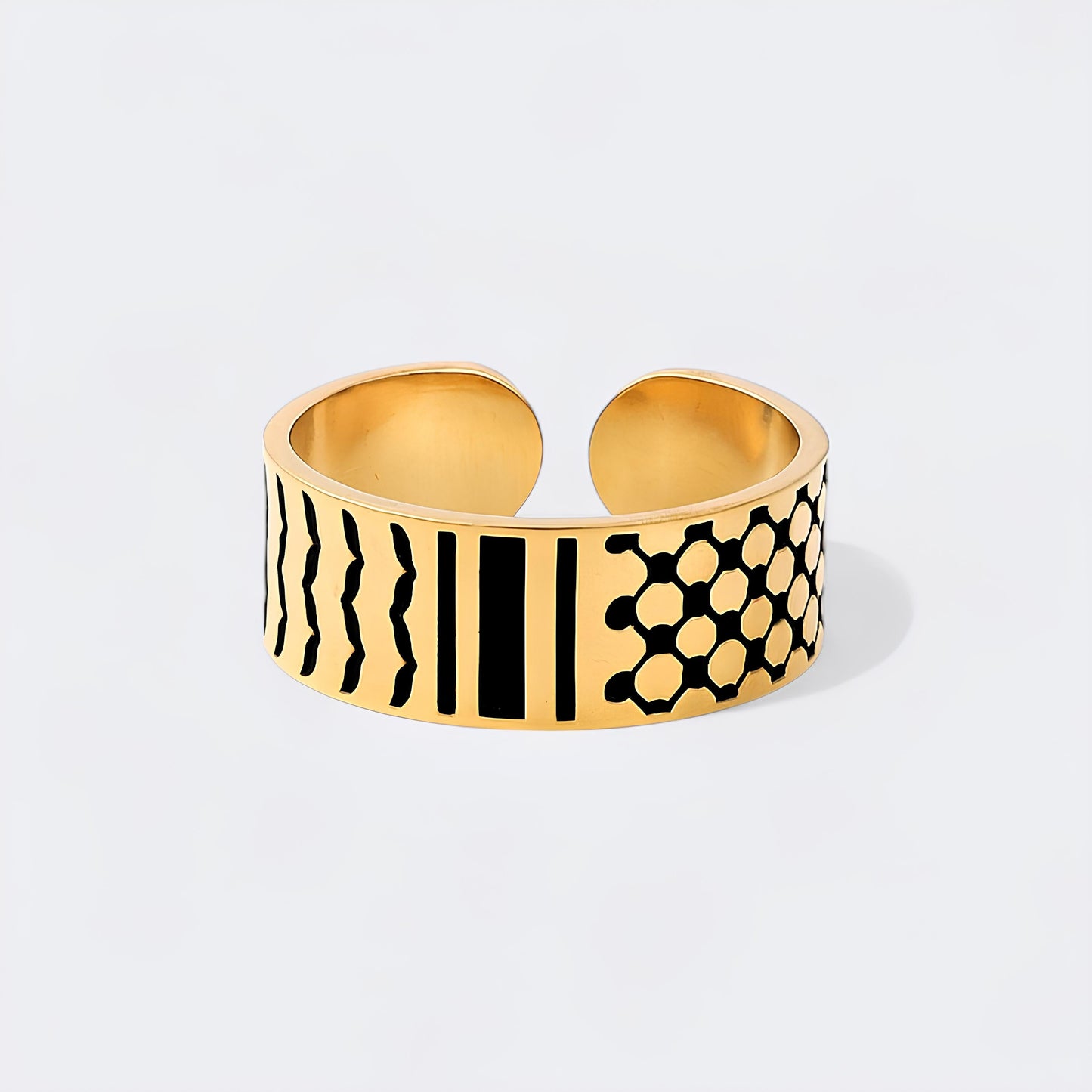 Keffiyeh-Inspired Ring