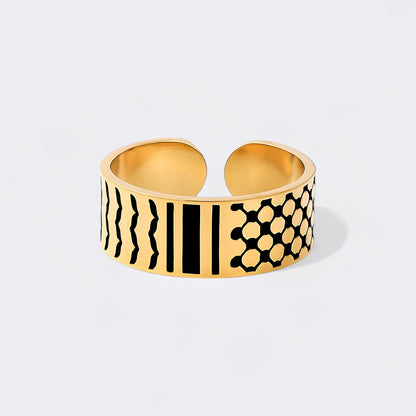 Keffiyeh-Inspired Ring