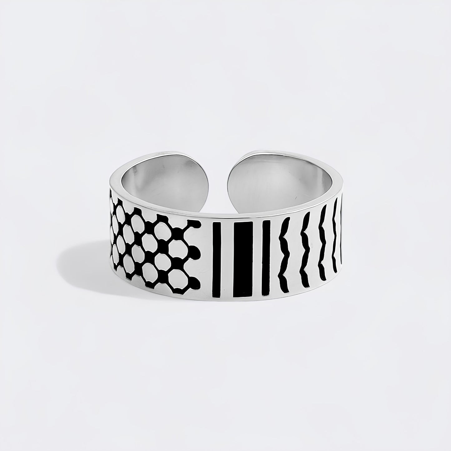 Keffiyeh-Inspired Ring