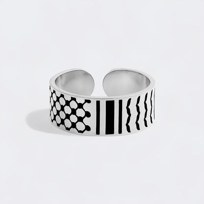 Keffiyeh-Inspired Ring