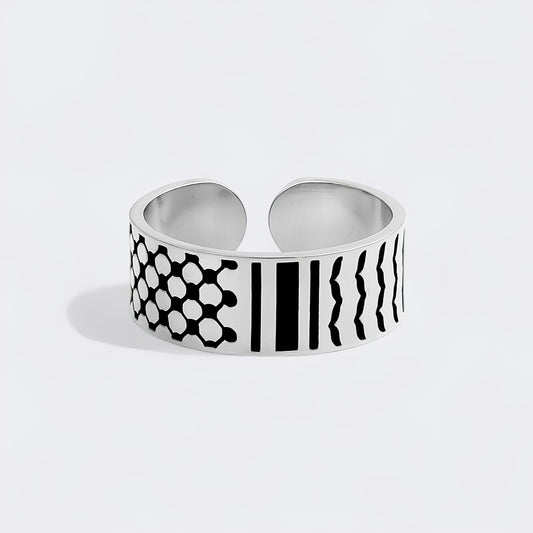 Keffiyeh-Inspired Ring