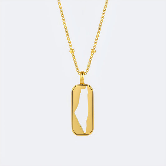 Palästina Tag Halskette