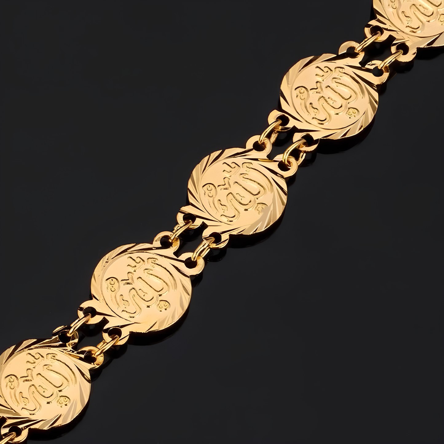 Allah-Inspired Coin Bracelet