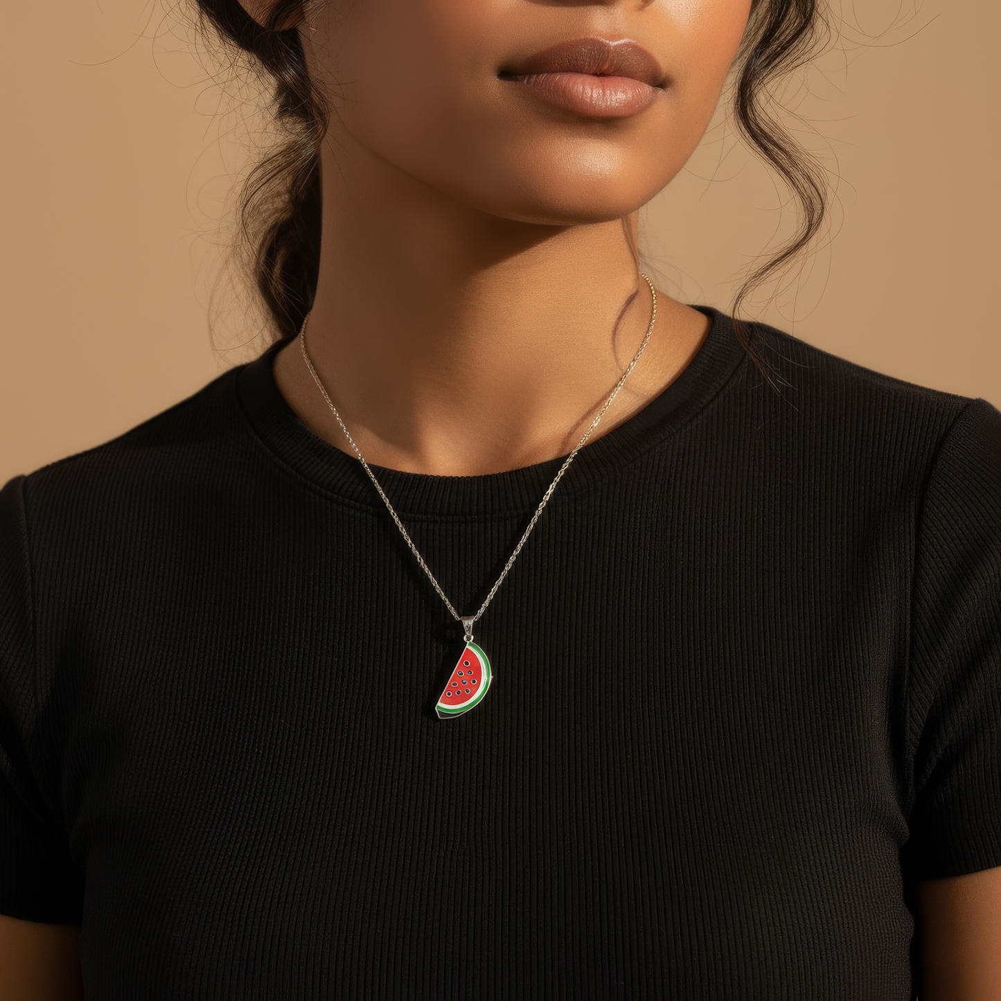 Wassermelonen-Halskette