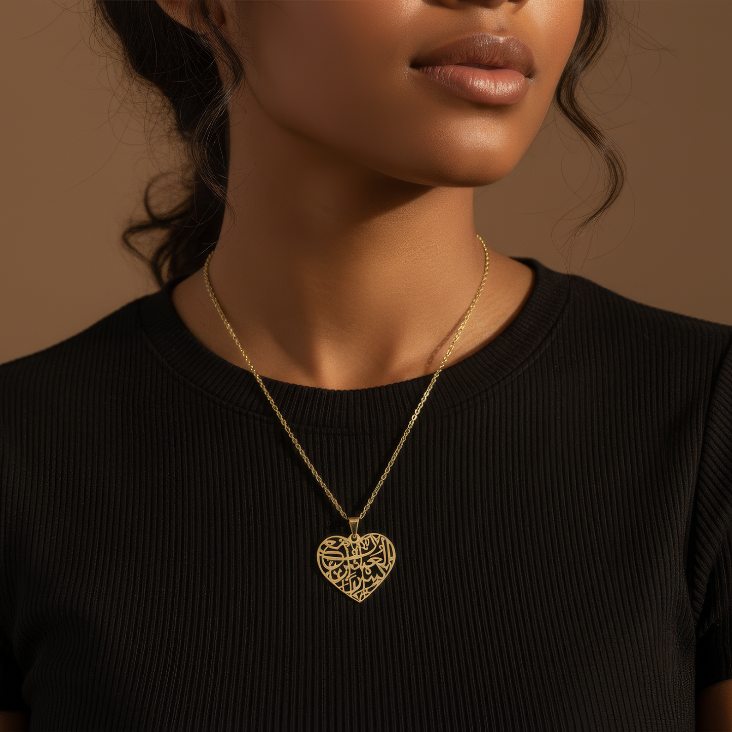 Islamisches Herz Halskette