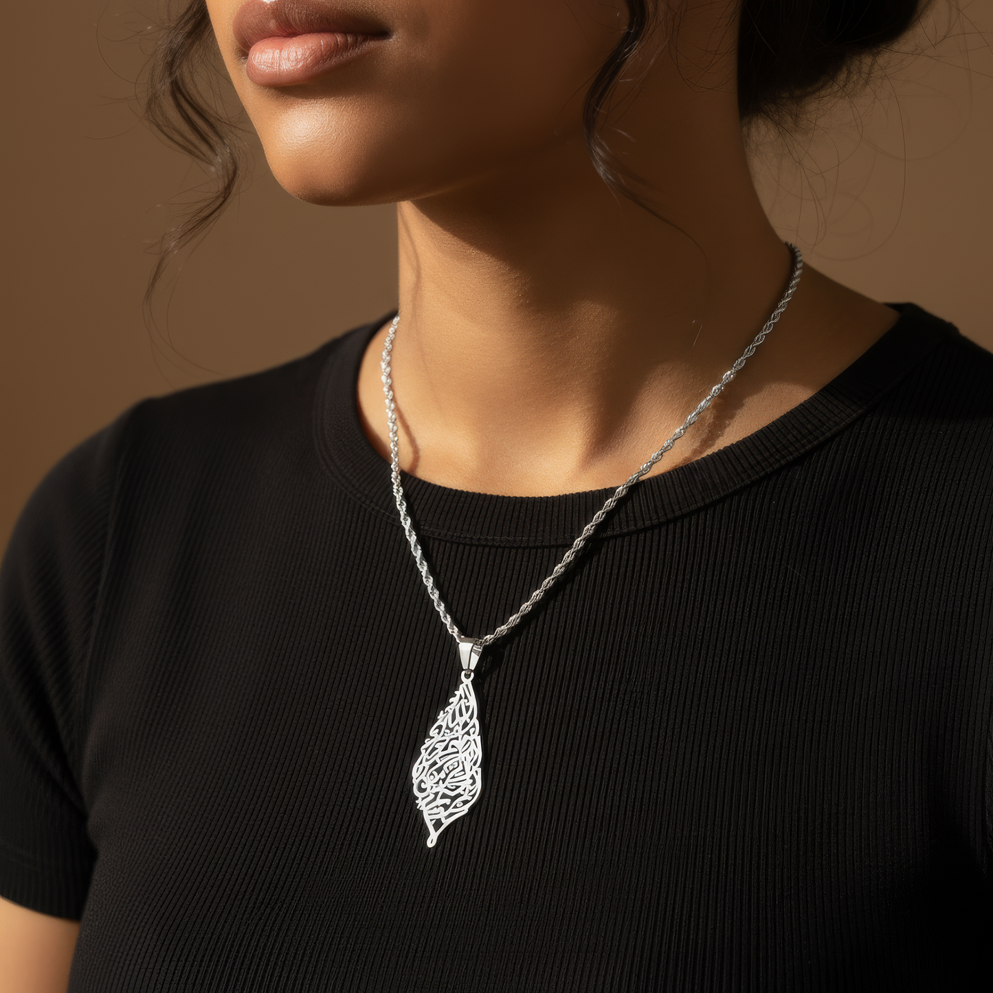 Bismillah Kalligrafie Halskette