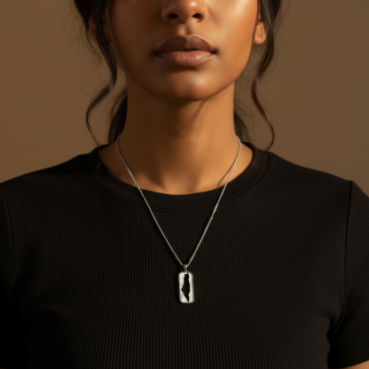 Palästina Tag Halskette