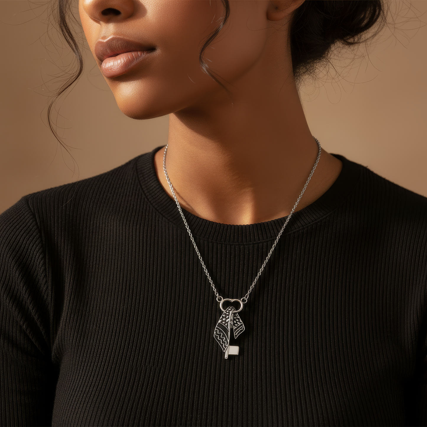 Keffiyeh Schlüssel Halskette