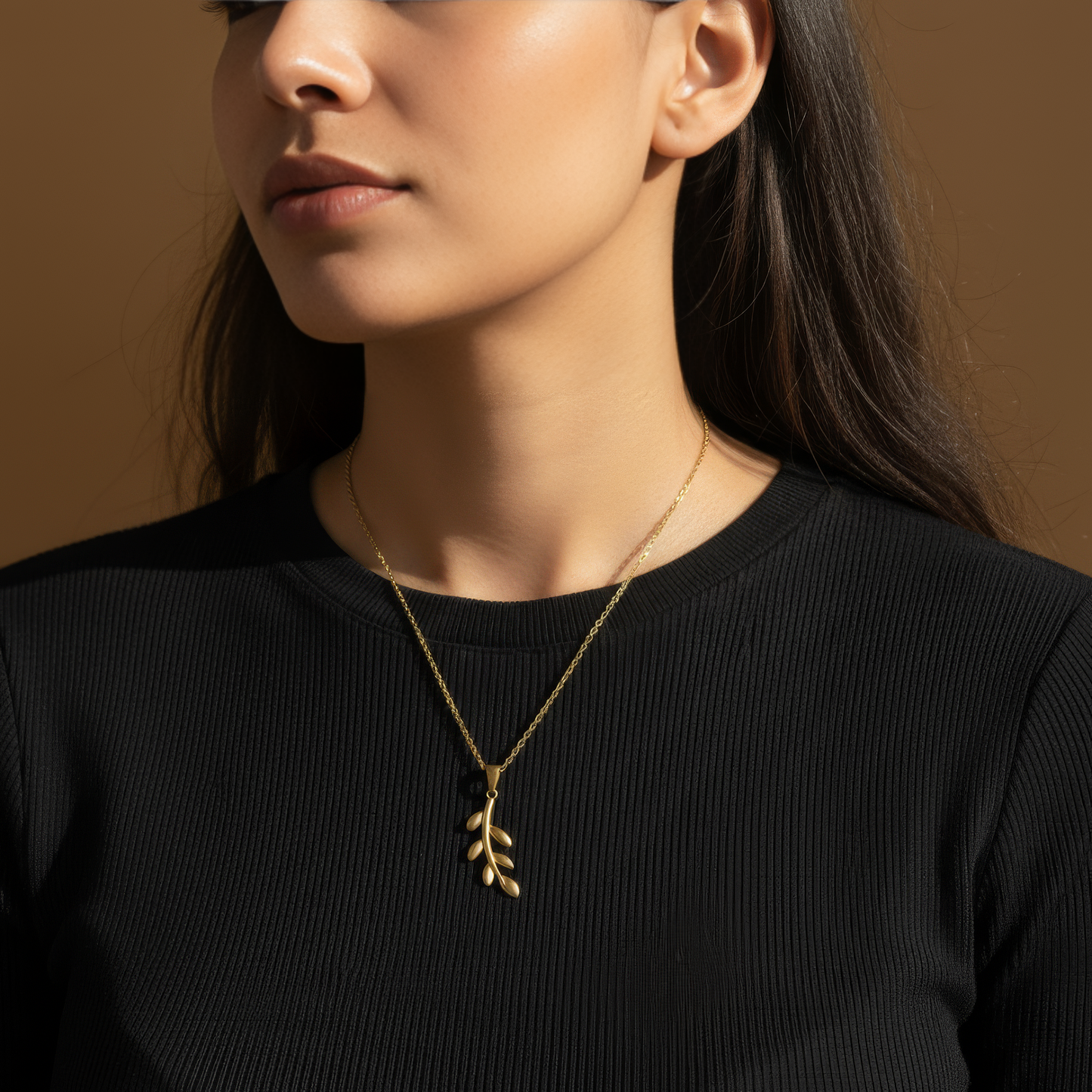 Palestina Olivenzweig Halskette