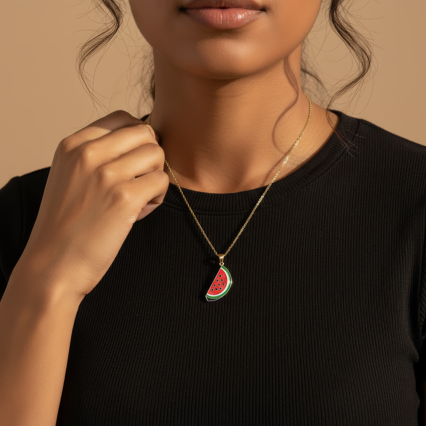Wassermelonen-Halskette
