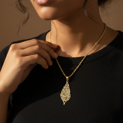 Bismillah Kalligrafie Halskette