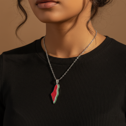 Palestina Wassermelonen Halskette