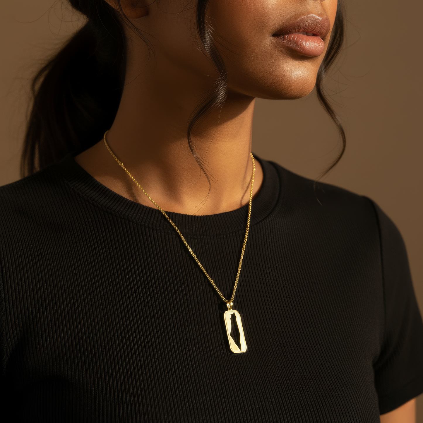 Palästina Tag Halskette