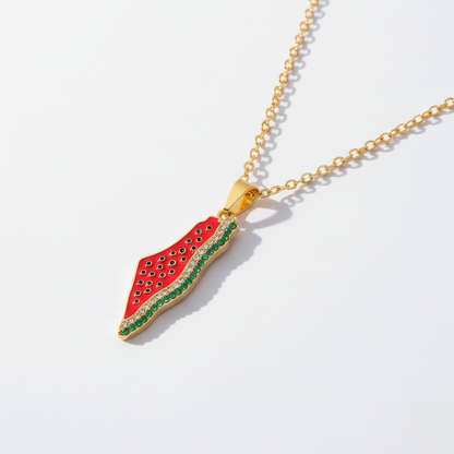 Palestina Wassermelonen Halskette